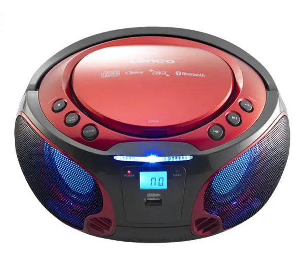 Lenco SCD-550 Bluetooth Czerwony - Kup na Raty - RRSO 0%