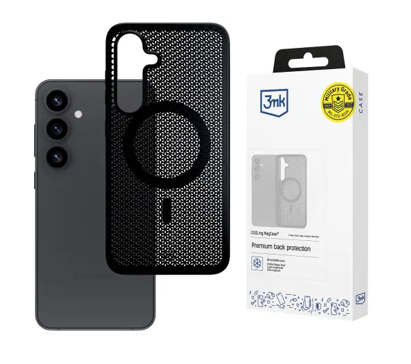 Etui 3MK Cooling MagCase do Samsung Galaxy S25+ Czarny