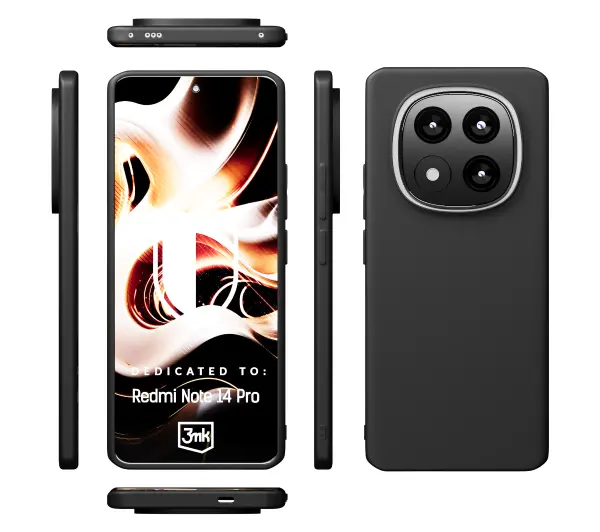 3mk Matt Case do Redmi Note 14 Pro Czarny