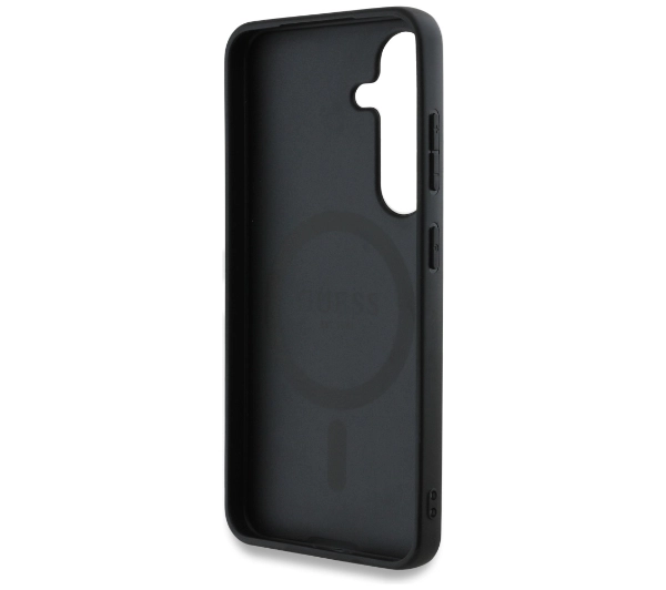 Guess 4G Round Patch Classic Logo MagSafe do Galaxy S25 Plus Niebieski