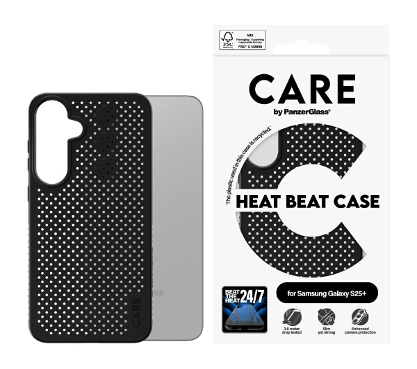 PanzerGlass Feature Heat Beat do Galaxy S25 Plus Czarny