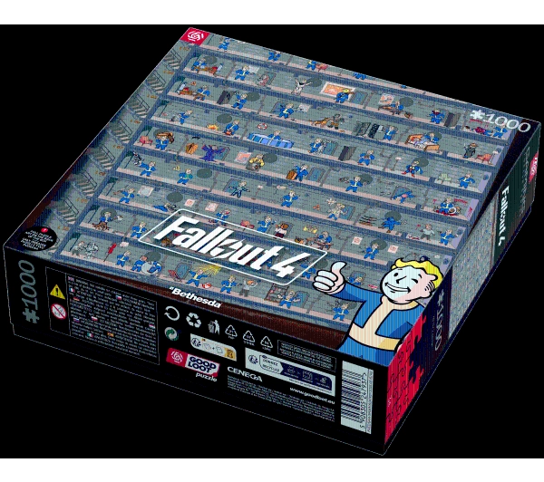 Good Loot Fallout 4 Perk Poster Gaming Puzzle 1000 elementów