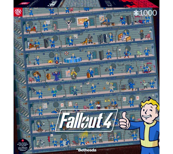 Good Loot Fallout 4 Perk Poster Gaming Puzzle 1000 elementów
