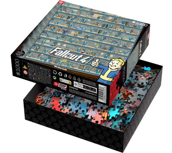 Good Loot Fallout 4 Perk Poster Gaming Puzzle 1000 elementów