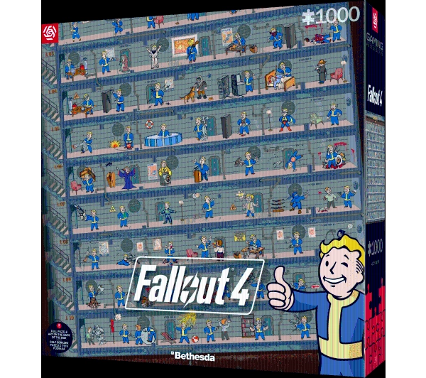 Good Loot Fallout 4 Perk Poster Gaming Puzzle 1000 elementów