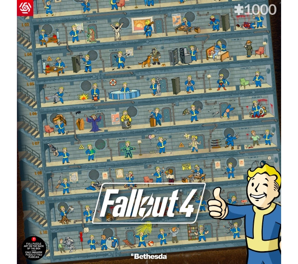 Good Loot Fallout 4 Perk Poster Gaming Puzzle 1000 elementów