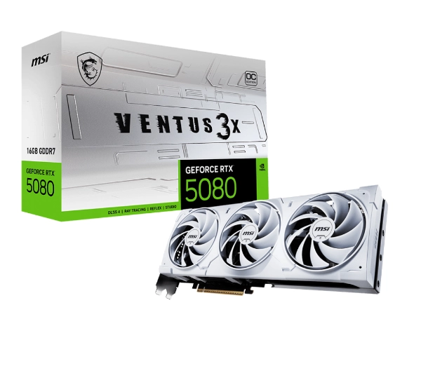 MSI GeForce RTX 5080 Ventus 3X OC White 16GB GDDR7 256bit DLSS 4