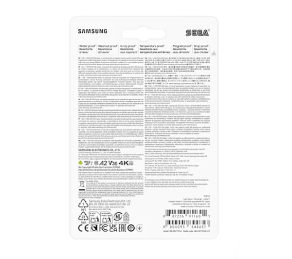 Samsung PRO Plus microSD 256GB 180/130 A2 V30
