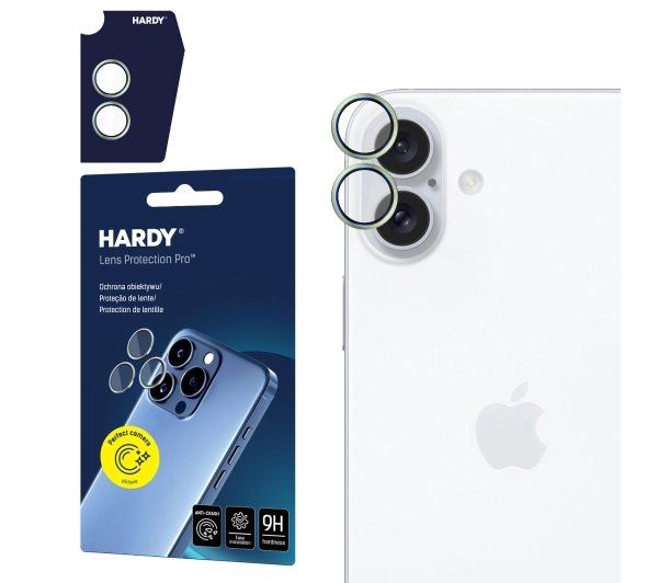 3mk HARDY Lens Protection Pro Green do iPhone 16 / 16 Plus