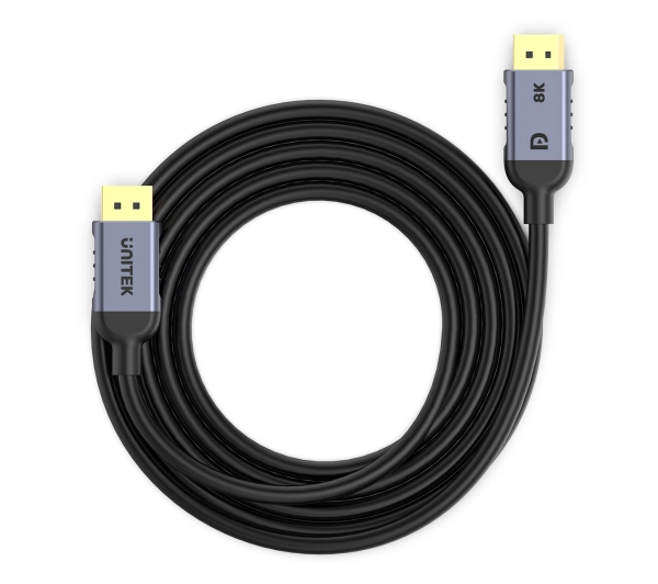 Unitek C1628GY01-5M 1.4 8K 60hz 4K 240hz HDR HDCP 2.3 DSC 1.2 5m Czarny