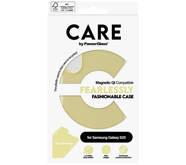 PanzerGlass CARE by Fashion QI do Galaxy S25 Szampański