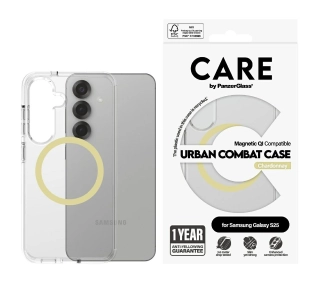 PanzerGlass Urban Combat Case Qi do Samsung Galaxy S25 Przeźroczysty