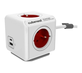 Cubenest PowerCube Extended PC420 USB PD 20W 1,5m Czerwony