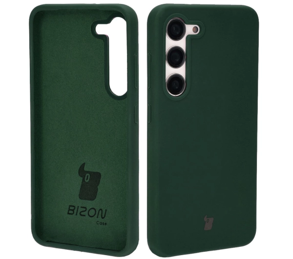 Bizon Silikonowe Soft do Galaxy S23 Ciemnozielony