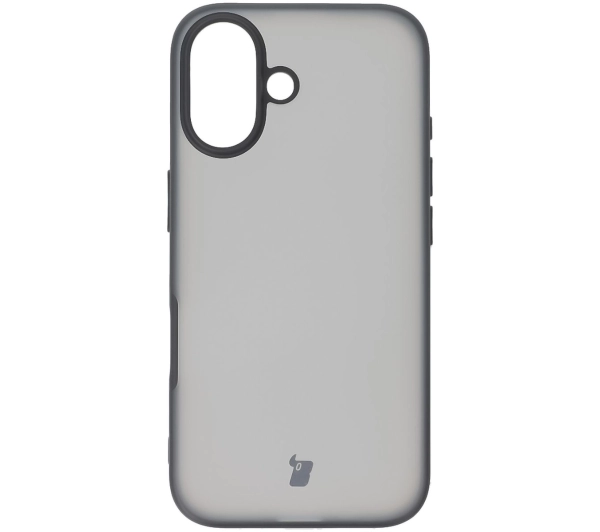 Bizon Angelo do iPhone 16 Przydymione z czarną ramką
