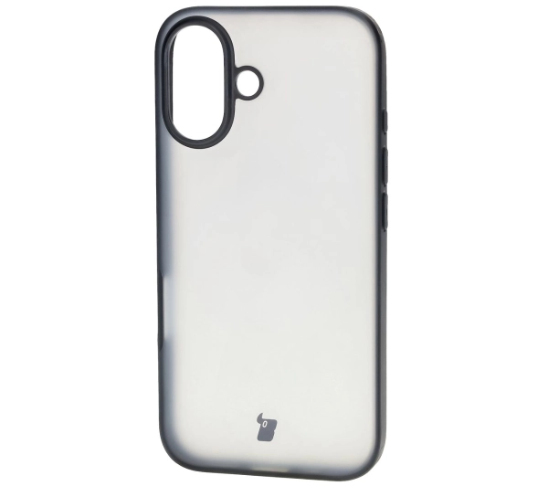 Bizon Angelo do iPhone 16 Przydymione z czarną ramką