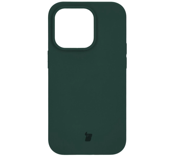 Bizon Silikonowe Soft do iPhone 15 Pro Ciemnozielony