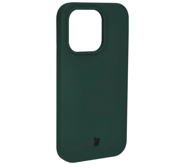 Bizon Silikonowe Soft do iPhone 15 Pro Ciemnozielony