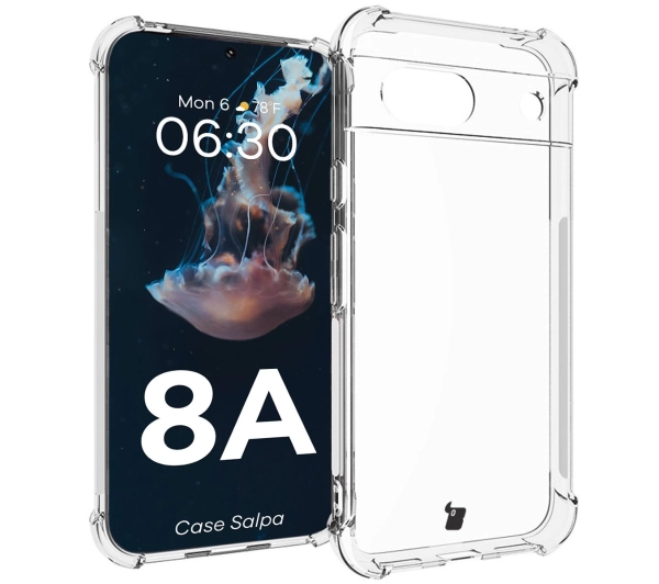 Bizon Elastyczne Salpa do Google Pixel 8A Przezroczysty