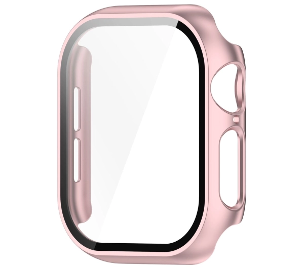 Bizon ze szkłem do Apple Watch 10 42mm Jasno-różowy