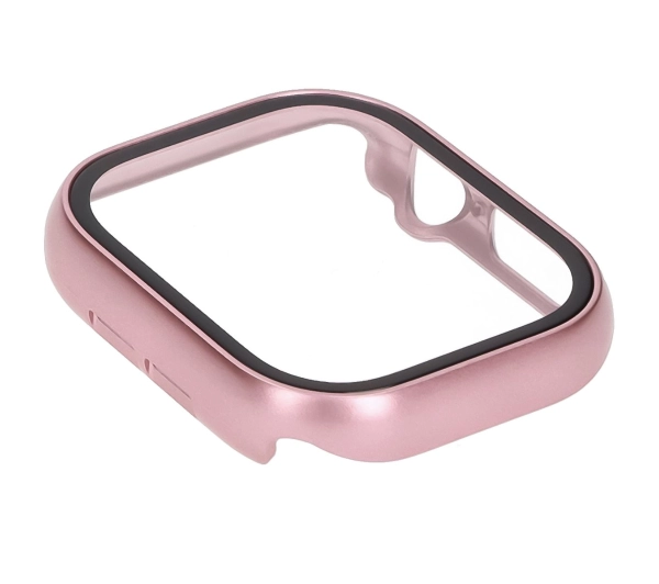 Bizon ze szkłem do Apple Watch 10 42mm Jasno-różowy