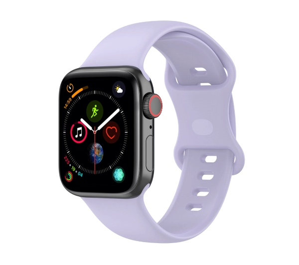 Bizon Strap Watch Silicone S do Apple Watch 44/45/46/49mm Jasno-Fioletowy