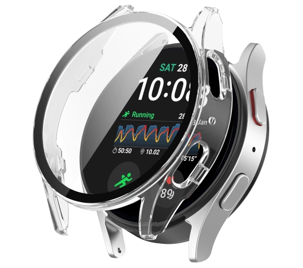 Bizon ze szkłem do Galaxy Watch 7 44mm Przezroczysty