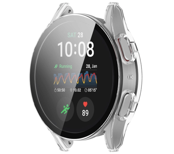 Bizon ze szkłem do Galaxy Watch 7 44mm Przezroczysty