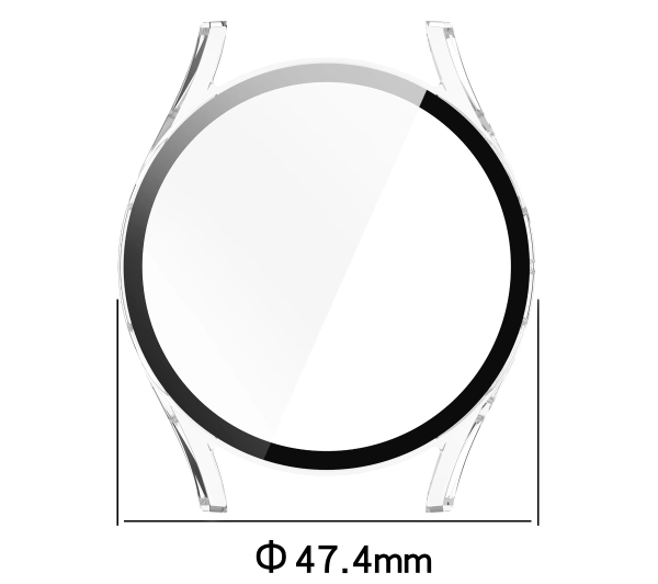 Bizon ze szkłem do Galaxy Watch 7 44mm Przezroczysty