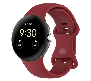 Bizon Strap Watch Silicone S do Google Pixel Watch 3 45mm Karminowy