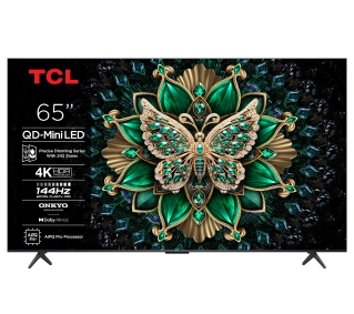 TCL 65C6K 65" QD-Mini LED 4K 144Hz Google TV Dolby Vision IQ Dolby Atmos HDMI 2.1 DVB...