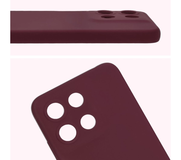 Bizon Silikonowe Soft do Motorola Moto G15/G15 Power Ciemno-fioletowy
