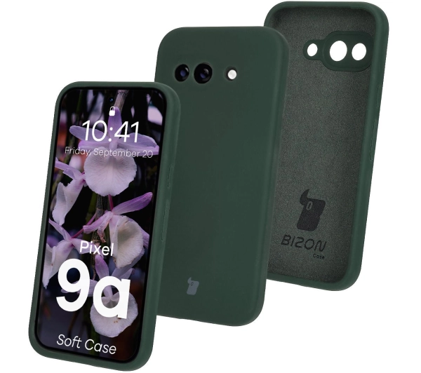 Bizon Silikonowe Soft do Google Pixel 9a Ciemnozielony