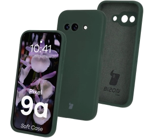 Bizon Silikonowe Soft do Google Pixel 9a Ciemnozielony