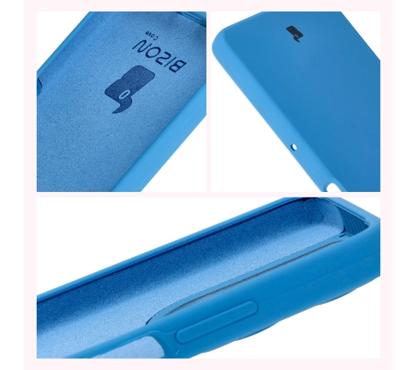 Bizon Silikonowe Soft do Motorola Moto G75 5G Niebieski