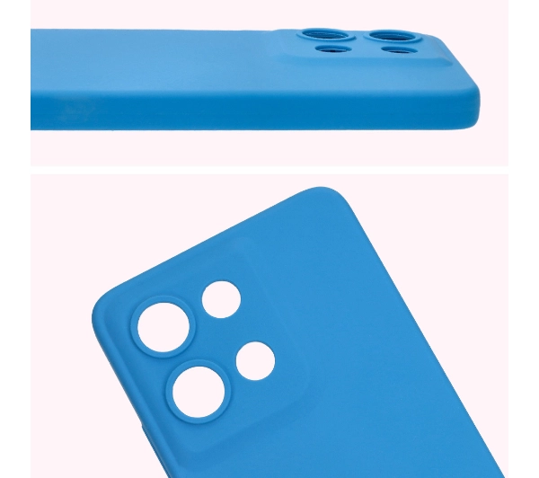 Bizon Silikonowe Soft do Motorola Moto G75 5G Niebieski