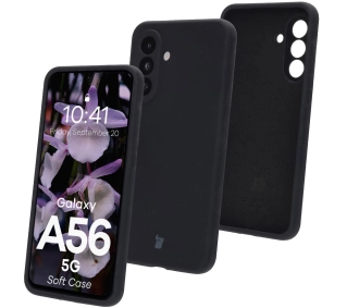 Bizon Silikonowe Soft do Galaxy A56 5G Czarny