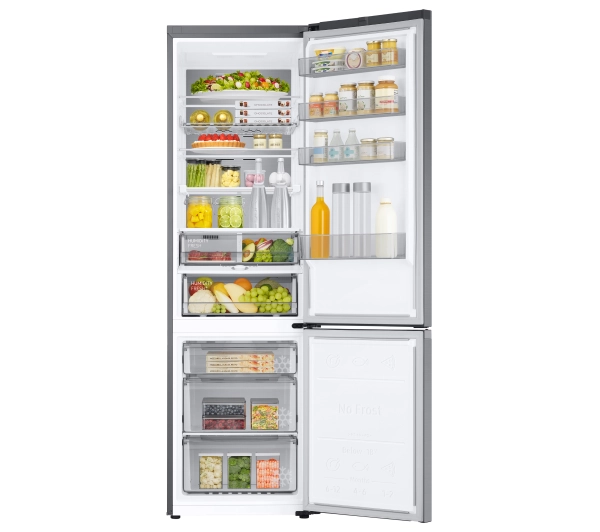 Samsung RB38C7AGWS9EF Funkcje AI Pełny No Frost 203cm Szuflada z kontrolą wilgotności Zdalne sterowanie Stal szczotkowana - Kup na Raty - RRSO 0%
