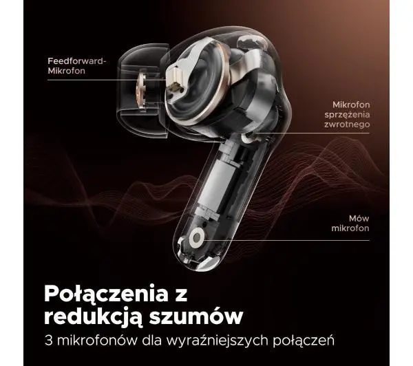 Soundpeats Capsule3 Pro ANC Dokanałowe Bluetooth 5.3 Biały