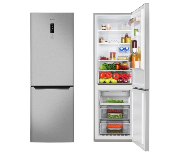 Amica FK3606E.2DFX (E) Pełny No Frost 185,5cm Szuflada z kontrolą wilgotności Inox - TRZECI -55%, ALBO 5-TY ZA 1ZŁ - Kup na Raty - RRSO 0%