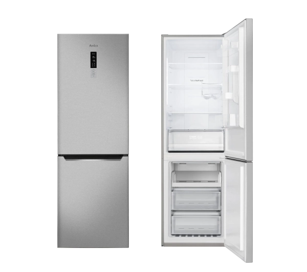 Amica FK3606E.2DFX (E) Pełny No Frost 185,5cm Szuflada z kontrolą wilgotności Inox - TRZECI -55%, ALBO 5-TY ZA 1ZŁ - Kup na Raty - RRSO 0%