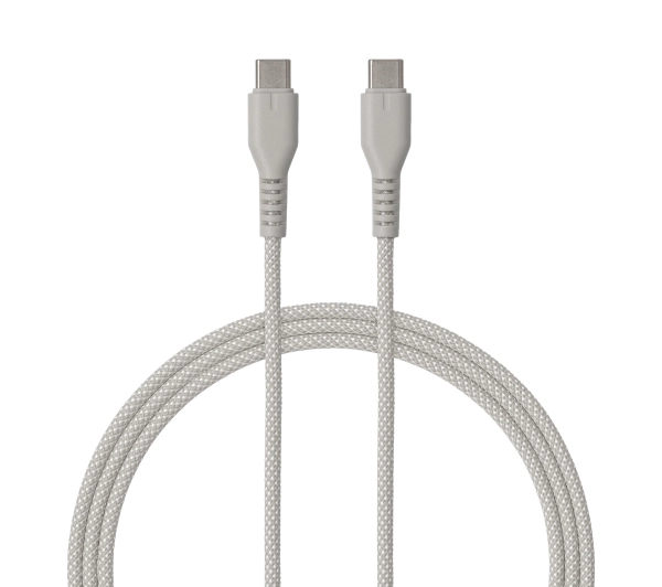 QUALO USB-C do USB-C 1,5m 3A Szary