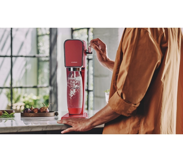 Sodastream ART Czerwony + Nabój z gazem CO2