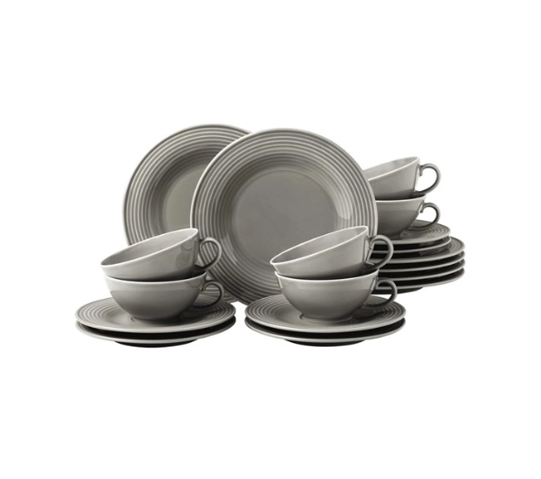 Zastawa stołowa - Seltmann Beat 18 elementów Szary