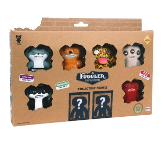 PMI Kids World Fuggler S1 Collectible Figures - 8 Pack Deluxe Box C
