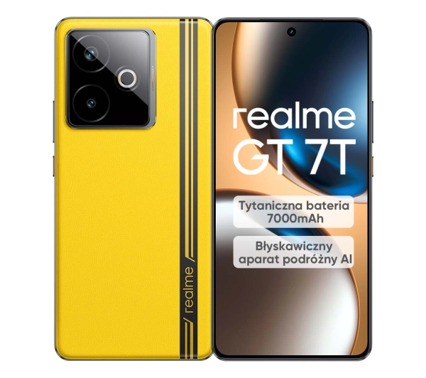 realme GT 7T 12/256GB 6,8" 120Hz 50Mpix Żółty