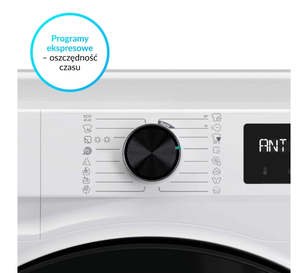 Candy ProWash&Dry 500 BWR 495BL8-S 48cm 9kg/5kg Funkcje AI Zdalne sterowanie - Kup na Raty - RRSO 0%