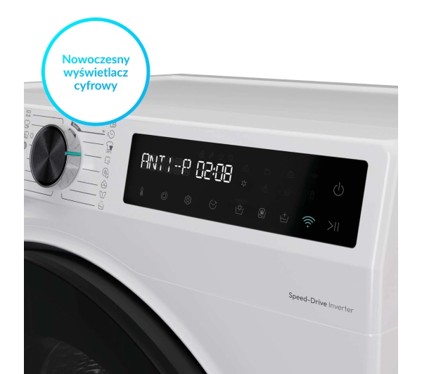Candy ProWash&Dry 500 BWR 495BL8-S 48cm 9kg/5kg Funkcje AI Zdalne sterowanie - Kup na Raty - RRSO 0%