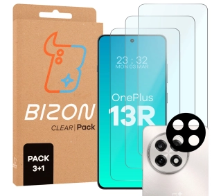 Bizon 3x Szkło hartowane + szybka na aparat Clear 2 Pack do OnePlus 13R