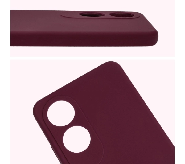 Bizon Silikonowe Soft do Oppo A60 4G Ciemnofioletowy